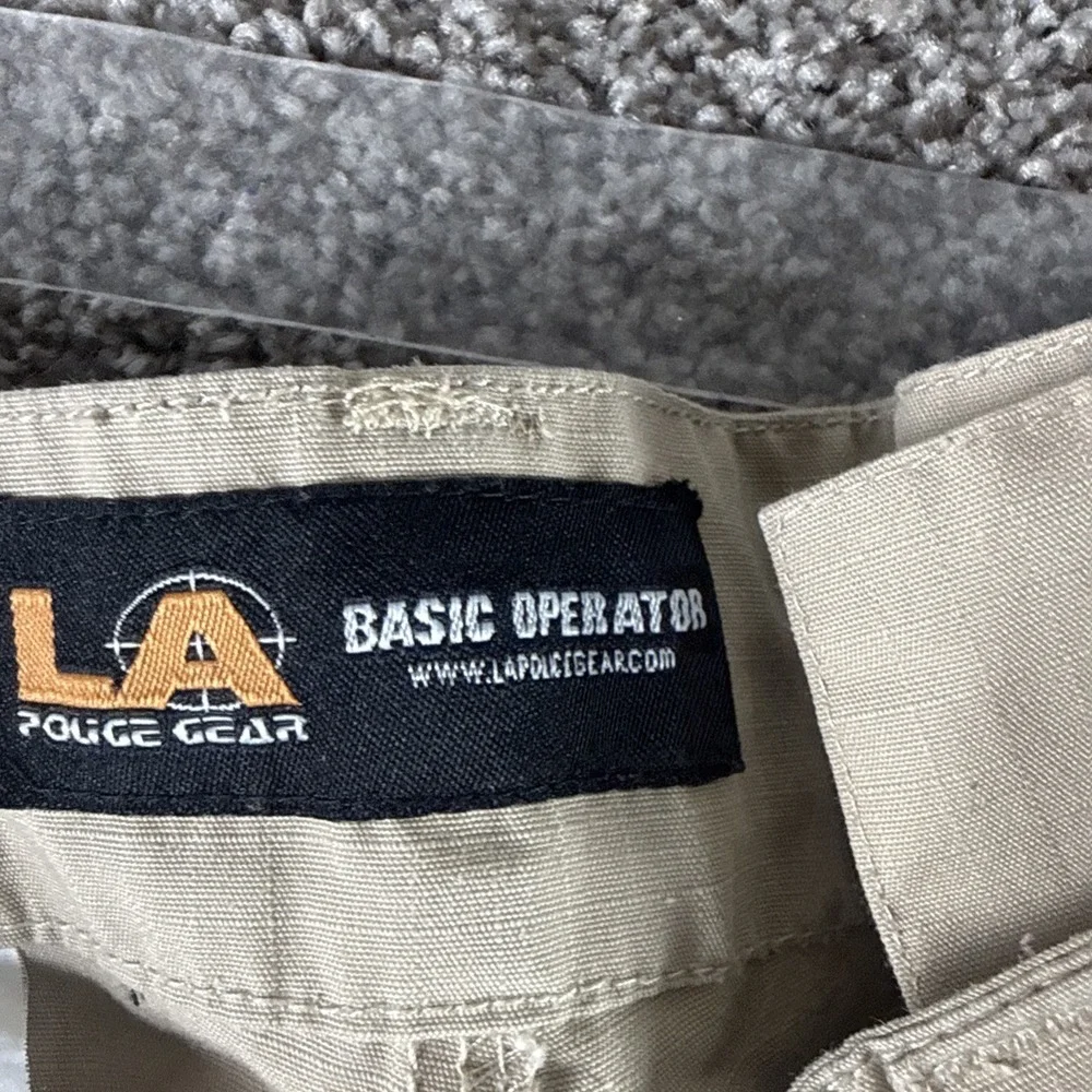 LA Police Gear Pants Mens 44x30 Elastic Basic Operator Tactical Ripstop Cargo‎